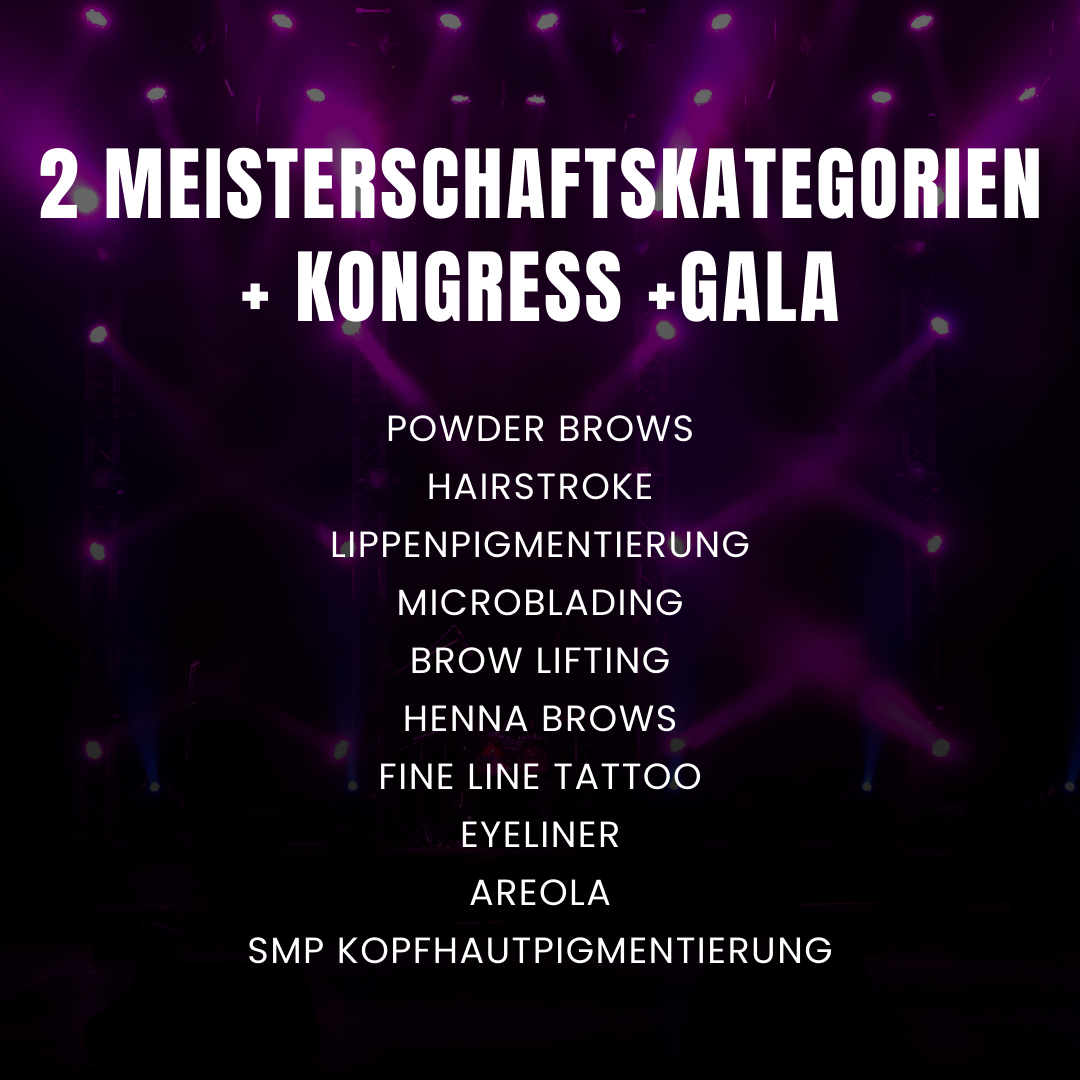 THE FORCE TICKET 2 Meisterschaftskategorien + Kongress + Gala