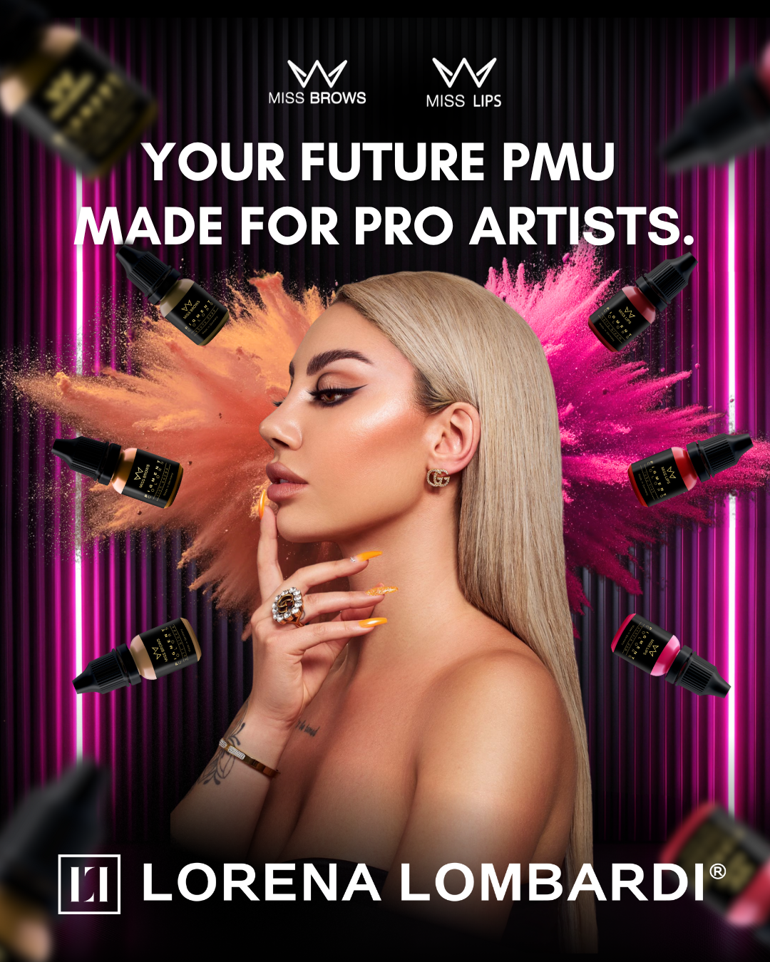 LOMBARDI Kombi Schulung Signature Soft Powder Brows & 3D Lipstick Lips